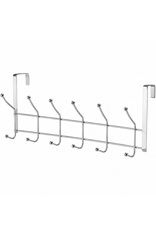 Egonex Demirbüken F.a-05 ( Krom & Bilyeli) ( 6 Kollu ) Amerikan Kapı Arkası Askı*5x14