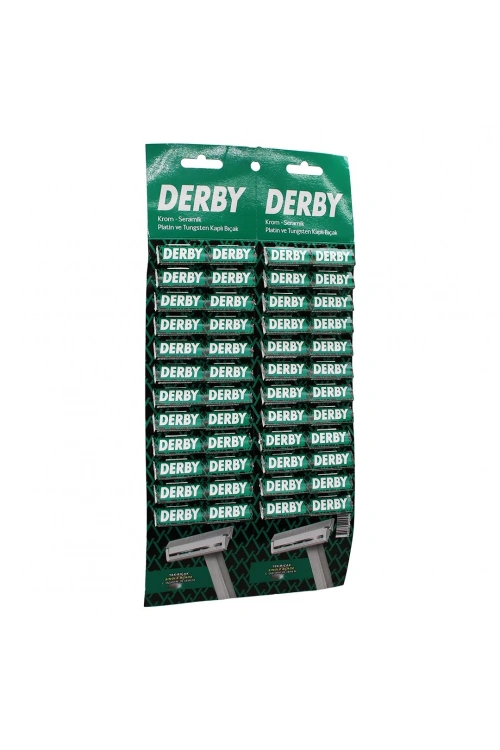 Egonex Derby ( Tek Bıçak ) ( 48pcs ) Kartelalı Saplı Jilet*1x16