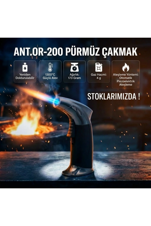 Egonex Doldurulabilir Profesyonel Kamp Pürmüz Çakmak OR-200