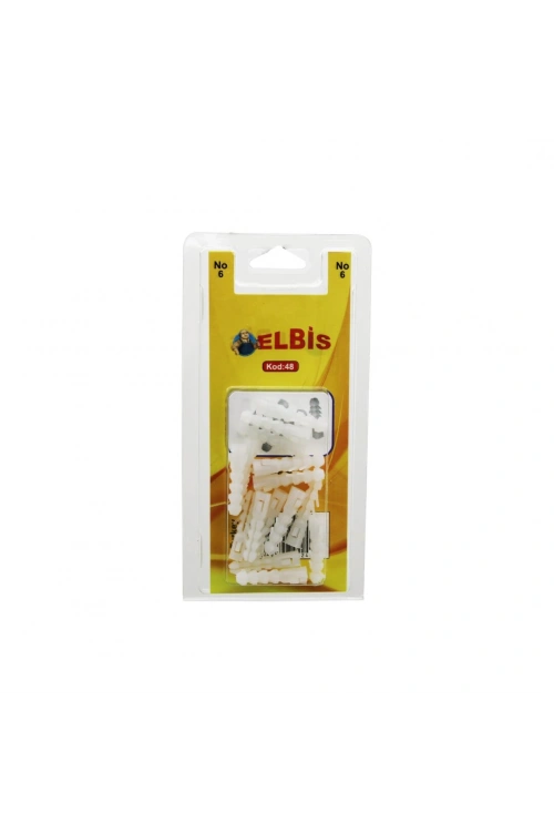 Egonex Elbis-48 ( No-6 ) Dübel Beyaz*12x24