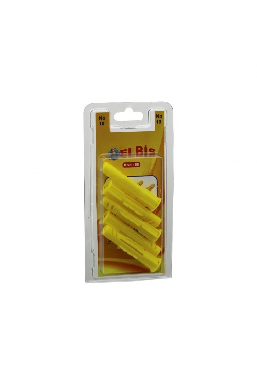 Egonex Elbis-58 ( 10mm ) ( Roket ) Dübel Sarı ( 12pcs )*12x24