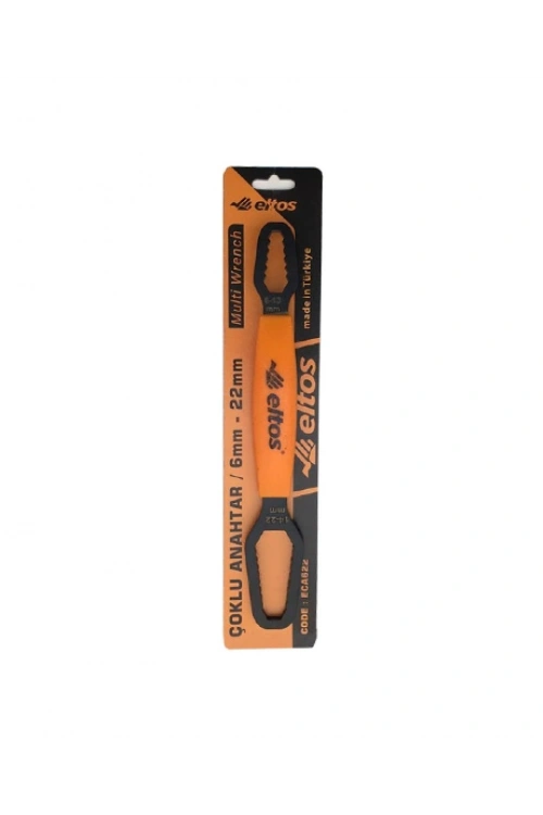 Egonex Eltos Eca-622 Çoklu Anahtar ( Siyah ) ( 6mm - 22mm ) ( Çift Taraflı=m6----m13 & M14----m22mm )*6x12