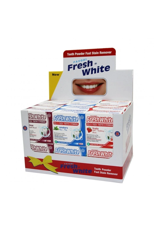 Egonex Fresh White Tooth Powder Diş Parlatıcı Toz 50gr*24x6