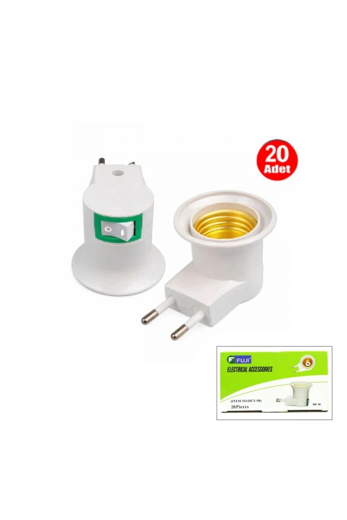 Egonex Fuji Duy-90 Anahtarlı Duy Fiş*20x30