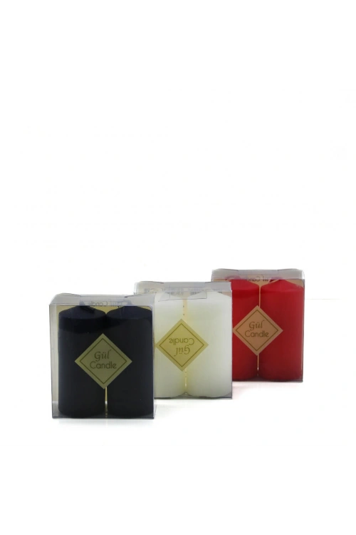 Egonex Gül Candle Gl-214 ( 2pcs ) Renkli Takoz Mum*72=k