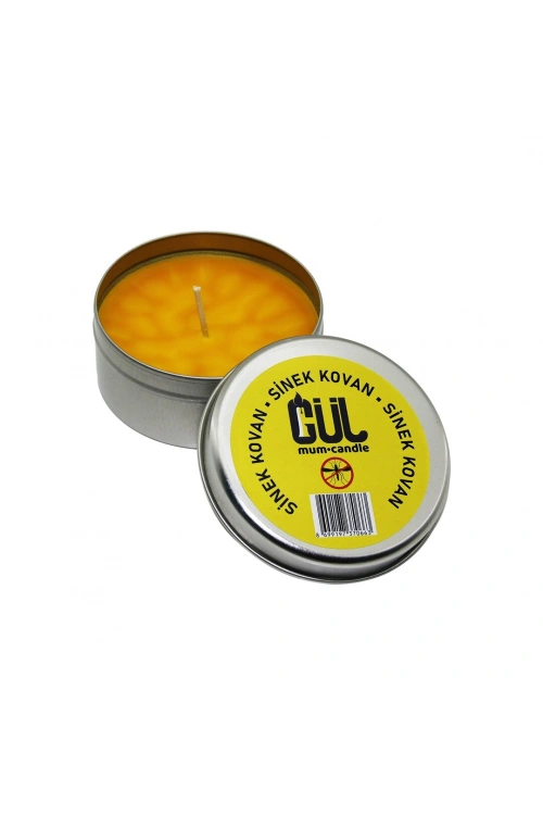 Egonex Gül Mum Candle ( Sinek Kovan ) Mum Teneke Kutu*60