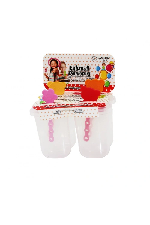 Egonex Harmony Tıme As-003  ( 4lü Set ) Dondurma & Meyveli Buz Kalıp*48=k