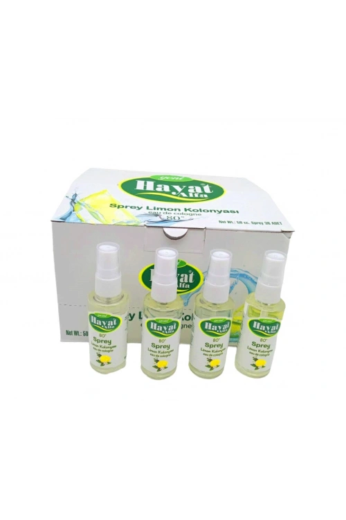 Egonex Hayat ( Sprey ) ( 50cc ) ( Limon & 80° ) Kolonya*36x8