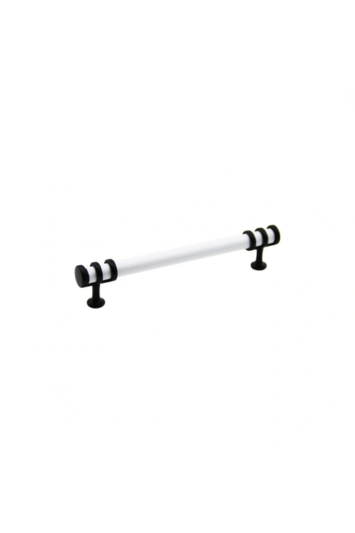 Egonex İbico-942 ( 12.8cm ) ( Yüzük Siyah & Kulp Beyaz ) Boru Çekmece Kulp*10x5