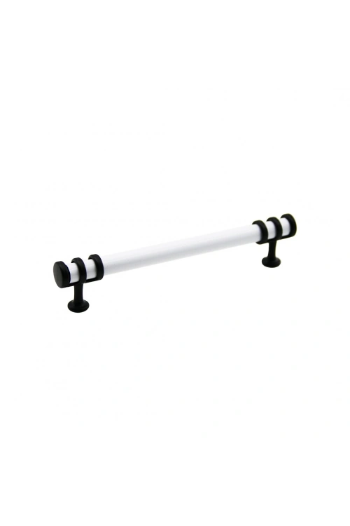 Egonex İbico-950 ( 16cm ) ( Yüzük Siyah & Kulp Beyaz ) Boru Çekmece Kulp*10x5