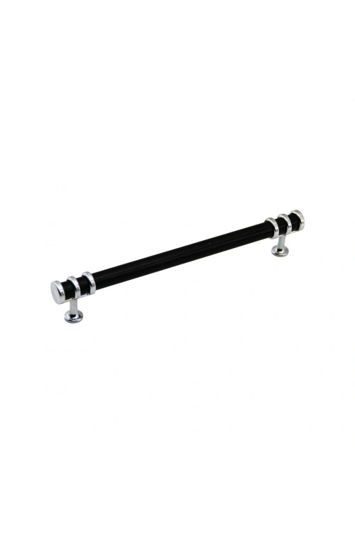 Egonex İbico-956 ( 16cm ) ( Yüzük Krom & Kulp Siyah ) Boru Çekmece Kulp*10x5