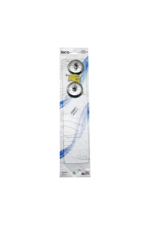 Egonex İbico Bny-207/e  ( Cam ) Etejer  ( Krom Askılık & Tutacak ) ( Vidalı Montaj ) (etajer)*30=k