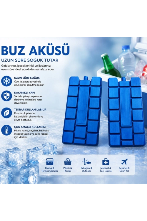 Egonex İbico ( Dolu ) Plastik Buz Aküsü*45=k