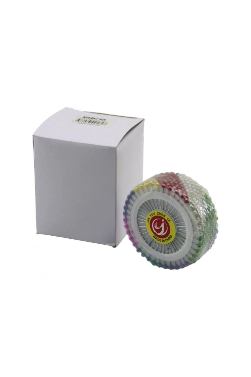 Egonex İbico İ20-007 ( Yuvarlak Disk Standlı ) ( 40pcs ) ( Renkli Toplu )  Başörtü İğnesi*36x40