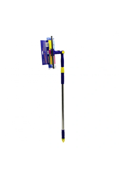 Egonex İbico İ21-017 Star Q (2 Başlı=camsil Çekpas & M.fiber Mop=24.5cm) (360° Başlık) (camsil & Mop) (uzayan Metal & Pls.sap= 85-133cm)*72