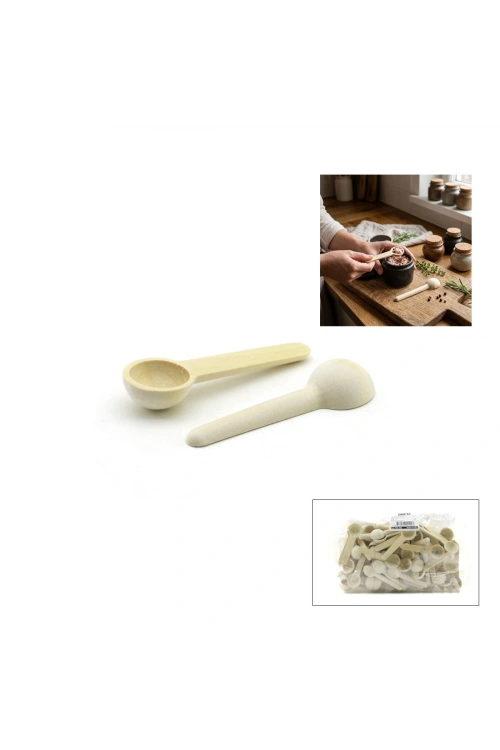 Egonex İbico İ22-402 ( 2.8cm ) ( Ahşap Bambu ) Kürek Baharat ( Kaşık & Kürek )*100x30