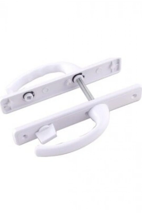 Egonex İbico Poşetli ( Banyo-wc & Kilitli ) ( Beyaz ) Pvc Kapı Kolu*50