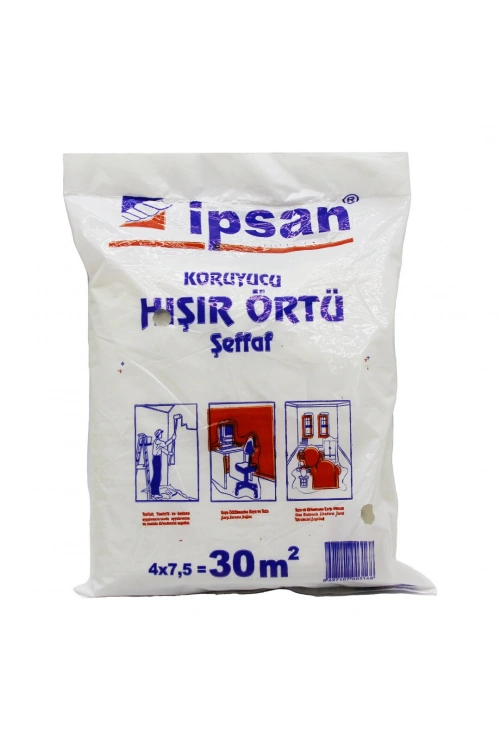 Egonex İpsan ( 30-m2 = 4x7.5mt ) ( Hışır ) Şeffaf Koruyucu Örtü*20