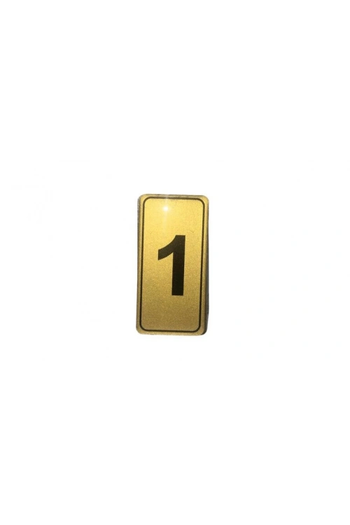 Egonex Kapı Numarası No-1 Silikonlu Yapışkanlı*10x20
