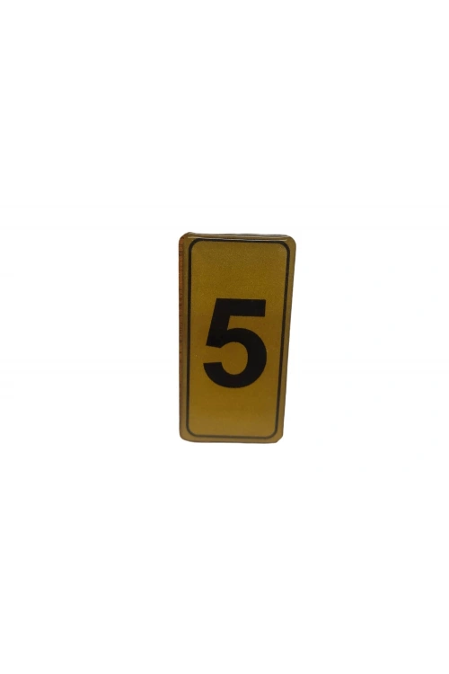 Egonex Kapı Numarası No-5 Silikonlu Yapışkanlı*10x20