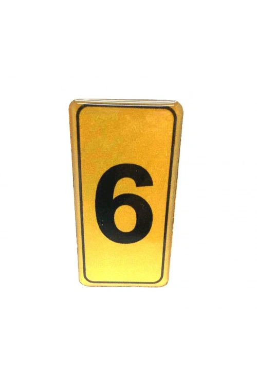 Egonex Kapı Numarası No-6 Silikonlu Yapışkanlı*10x20
