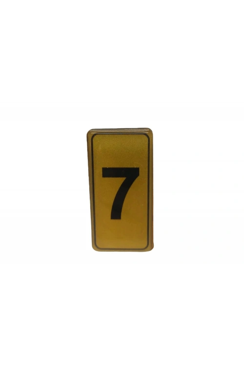 Egonex Kapı Numarası No-7 Silikonlu Yapışkanlı*10x20