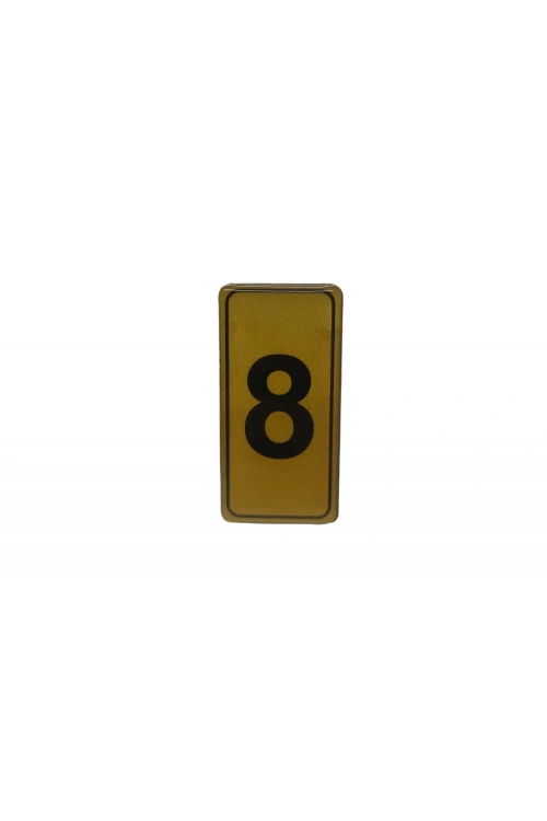 Egonex Kapı Numarası No-8 Silikonlu Yapışkanlı*10x20