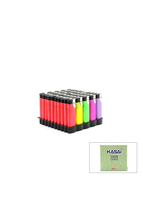 Egonex KASAİ T-2020 ( JET ) ( RÜZGAR ) CEP ÇAKMAK ( DOLDUR KULLAN TİPİ ) ( RENKLİ PLASTİK )*50X20