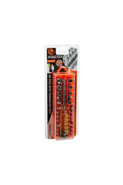 Egonex Kınetex Kınıtex Ktx-034 ( 28pcs & Çıkar Tak ) Tornavida Bits Seti*100