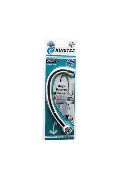 Egonex Kınetex Ktx-2373 ( Kuğu ) ( Evye & Lavabo ) Batarya Borusu ( Süzgeçli Uç ) ( Krom Kaplama )*90