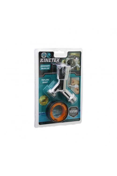 Egonex Kınetex Ktx-2754 ( 2pcs ) Çamaşır Musluk & Teflon Bant*100