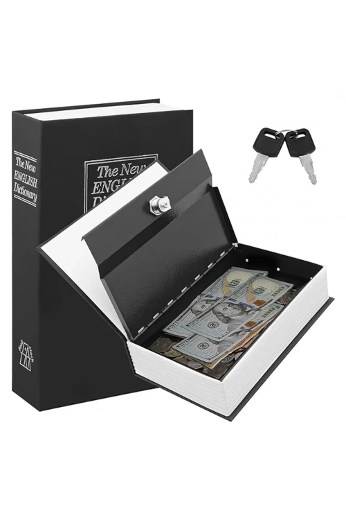 Egonex Kitap Görünümlü Metal Kasa Kumbara Tipi