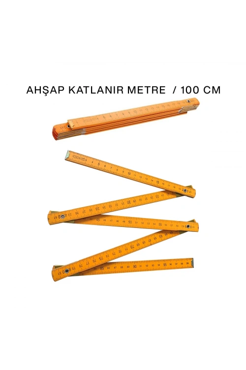 Egonex Krt-1083 Ahşap Katlanır Metre ( 1mt )*24x20