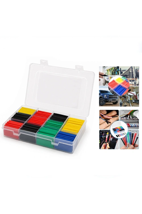 Egonex Krt-1131 Makaron Kablo Tamir Seti ( Isıyla Büzüşmeli Daralan Hortum )*100