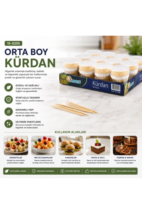 Egonex Ksmart K-0158 ( Orta Boy ) Kürdan*12x20