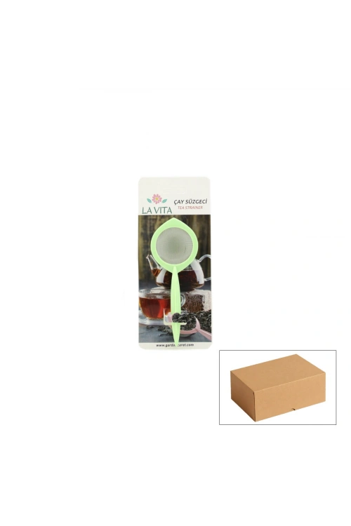 Egonex Lavıta Plastik Renkli Sap Çay Süzgeç*24x1