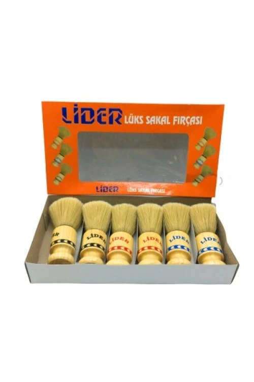 Egonex Lider-1102 ( Ahşap Saplı ) Sakal Fırçası*6x60
