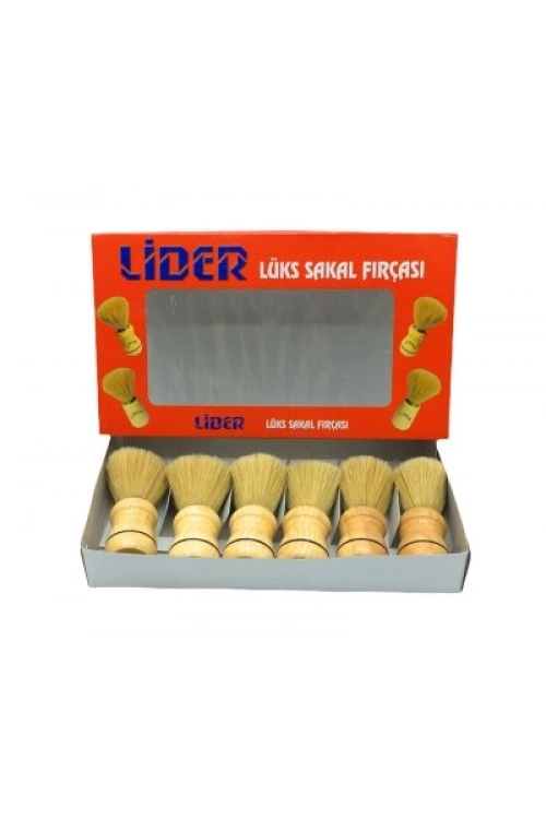 Egonex Lider-1104 ( Ahşap Saplı ) Sakal Fırçası*6x60