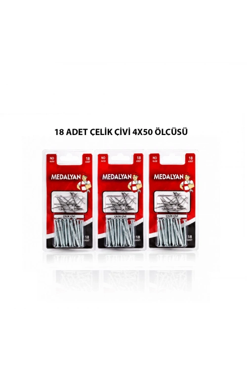 Egonex Medalyan Dl-20 ( 4x50 ) ( 18pcs ) ( Beton ) Çelik Çivi*12x12