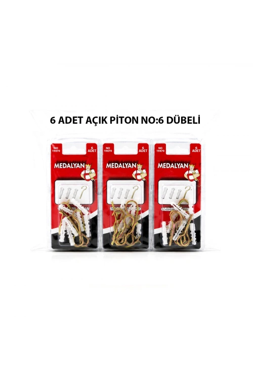 Egonex Medalyan Dl-26 ( 19x70 ) ( 6pcs ) Açık Piton Dübelli*12x10