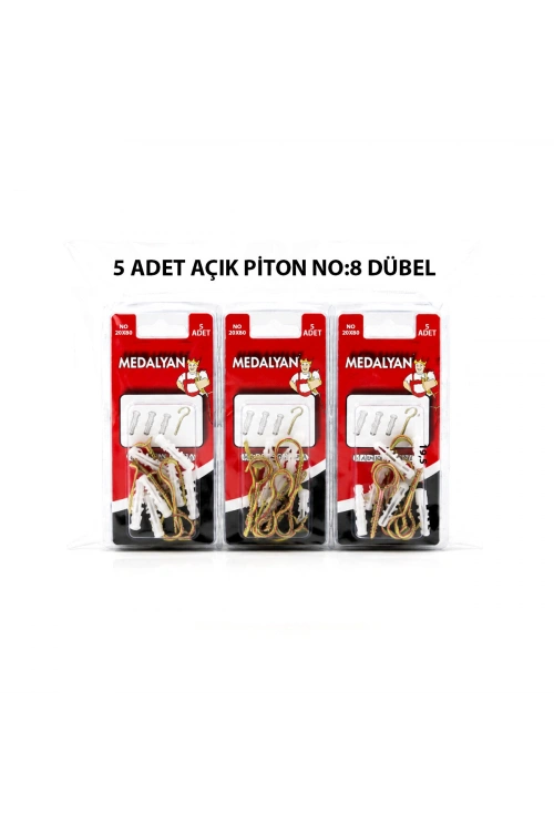 Egonex Medalyan Dl-27 ( 20x80 ) ( 5pcs ) Açık Piton Dübelli*12x10