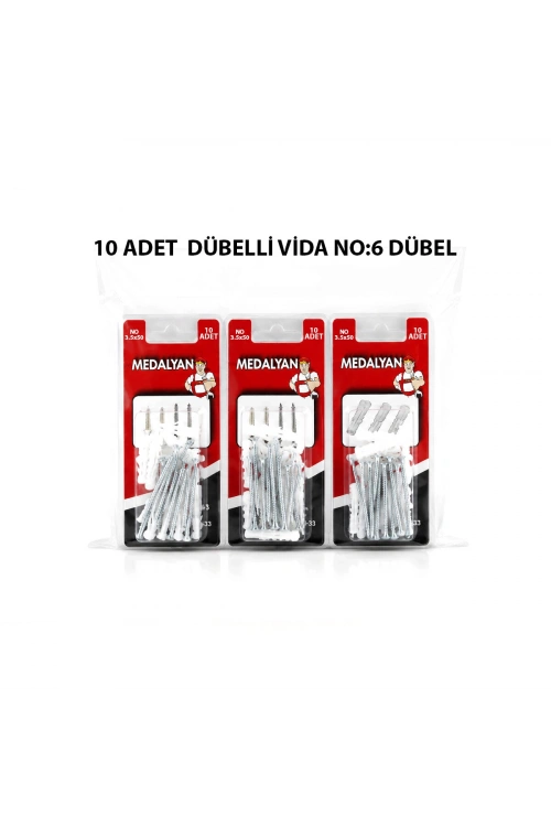 Egonex Medalyan Dl-33 ( 3.5x50 ) ( 10pcs ) Dübelli Vida*12x12
