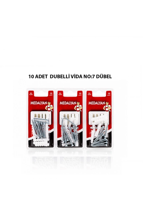 Egonex Medalyan Dl-34 ( 4x40 ) ( 10pcs ) Dübelli Vida*12x12