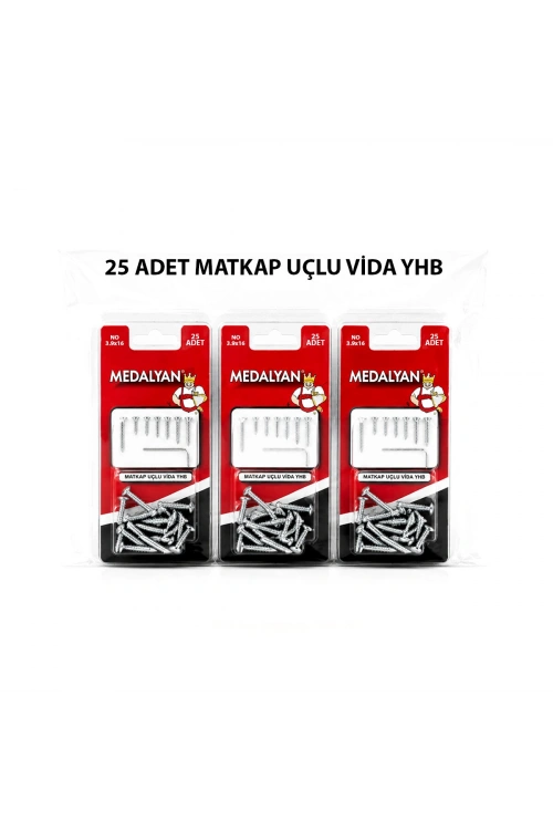 Egonex Medalyan Dl-99 ( 3.9x16 ) ( 25pcs ) Matkap Uçlu Vida*12x10
