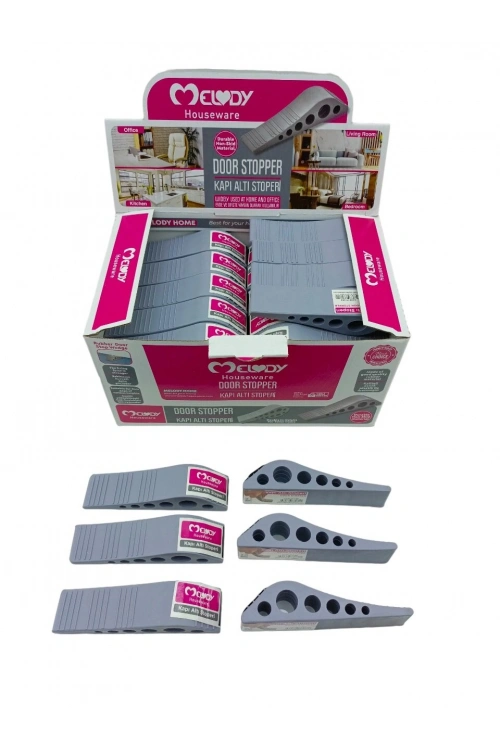 Egonex Melody M-069 ( Gri ) ( Esnek Plastik ) Kapı Altı Stoperi*60=k