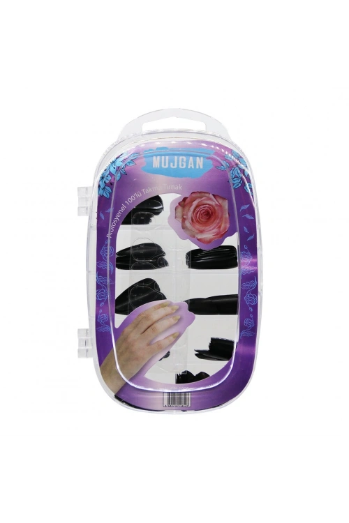 Egonex Mujgan Mjgn-100sr ( 100 Pcs ) ( Siyah ) Takma Tırnak*12x60