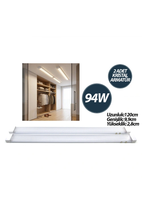 Egonex Nisaluce Eamp-093/1b ( 2 Pcs ) ( 94w ) Kristal Led Bant Armatür*18