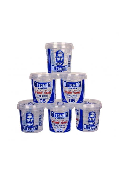 Egonex Ottoman Kasırga ( 150ml ) ( Şeffaf ) ( Extra Sert ) Saç Jölesi*6x16