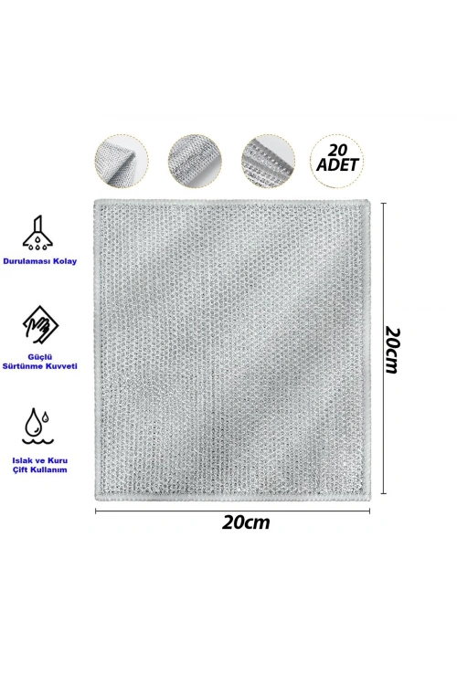 Egonex Pablıto Pbt-321 ( Tel Bez ) Bulaşık Bezi ( 20x20cm )*20x100