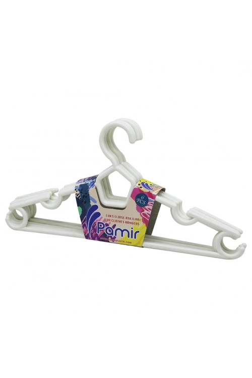 Egonex Pamir Pmr-104 ( 6pcs ) Plastik Karizma Elbise Askısı*48